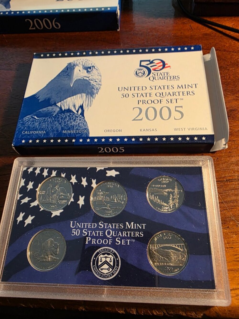 2005 UNITED STATES MINT 50 STATE QUARTERS PROOF SET IN BOX